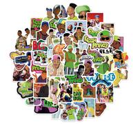 25/50PCS Télé Le Prince de Bel-Air Autocollants Esthétique Portable Bouteille D'eau Étanche Graffiti Autocollant Jouet D'enfant
