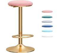 25,6 « - 31,5 » Siège Ajuster Tabourets De Bar Chaise De Comptoir Pivotante Nordique avec Repose-Pieds D Base Ronde pour Pub Café, Pink, 75CM