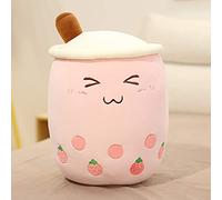 25-70cm Bubble Tea Cup Peluche Jouet Oreiller Aliments en Peluche Lait Thé Poupée Lait Thé Tasse Oreiller Coussin Enfants Jouets Cadeau d'anniversaire 50cm Rose