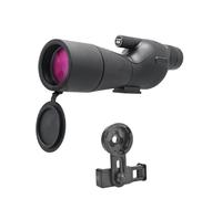 25-75x60 HD Longue-Vue Zoom Monoculaire Puissant Télescope Bak4 Prisme Ed Lentille for Camping en Plein Air Observation des Oiseaux Tir Clair Image(B Black)