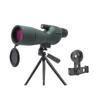 25-75x60 HD Longue-Vue Zoom Monoculaire Puissant Télescope Bak4 Prisme Ed Lentille for Camping en Plein Air Observation des Oiseaux Tir(C Green)