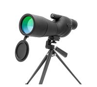 25-75x60 Longue-Vue Zoom Télescope BAK4 Prisme Étanche Puissant Monoculaire for L'observation des Oiseaux Cible Tir Camping en Plein Air Facile à Utiliser(Black with Tripod)