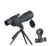 25-75x60mm HD Longue-Vue Ed Lentille Puissant Monoculaire Zoom Télescope Bak4 Prisme for Camping en Plein Air Observation des Oiseaux Tir(Black Set)