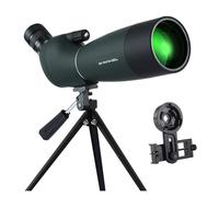 25-75x70 Télescope Longue-Vue Zoom Monoculaire BAK4 Prisme Télescope avec Trépied for Tir sur Cible Observation des Oiseaux Étanche(25-75x70 Green D)