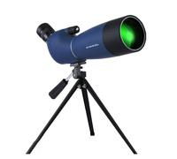25-75x70 Zoom HD Monoculaire Longue-Vue FMC Télescope Étanche avec Trépied for La Prise De Vue d'oiseaux Camping Chasse Optique Portée(Blue with Tripod)