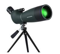 25-75x70 Zoom HD Monoculaire Longue-Vue FMC Télescope Étanche avec Trépied for La Prise De Vue d'oiseaux Camping Chasse Optique Portée Clair Image(Green with Tripod)