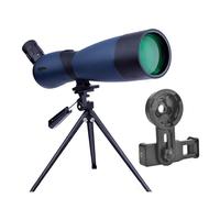 25-75x70 Zoom Longue-Vue HD Monoculaire Télescope Étanche À Fort Grossissement avec Trépied De Table for La Chasse Aux Oiseaux en Voyage(Blue with Clip)