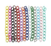 25 à 50 chaînes multicolores de 50 mm pour porte-clés, vêtements et création de bijoux (V168-mix-25pcs)