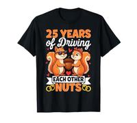 25 Ans à se Rendre Fous. 25e Mariage d'argent T-Shirt