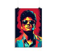 25 Artstreet Bruno Mars Poster - Spectacle de scène énergétique - Bruno Mars en action - Poster de qualité supérieure - Parfait à encadrer (taille 50 x 70)