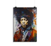 25 Artstreet Jimi Hendrix Poster - Décoration murale de légende du rock - Impression d'art mural de qualité supérieure - Parfait à encadrer (taille 50 x 70)