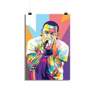 25 Artstreet Poster Chester Bennington - Linkin Park - Poster commémoratif pour la légende du rock - Voix inoubliable de Linkin Park - Poster de qualité supérieure - Parfait à encadrer (taille 50 x