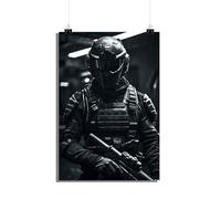 25 Artstreet Poster des forces spéciales - Élégance et force combattantes - Pièce de décoration de qualité supérieure pour les étudiants militaires - Parfait à encadrer (taille 60 x 90)