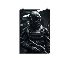 25 Artstreet Poster des forces spéciales - Élégance et force combattantes - Pièce de décoration de qualité supérieure pour les étudiants militaires - Parfait à encadrer (taille 60 x 90)