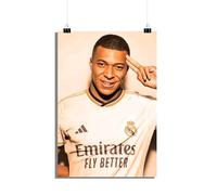 25 Artstreet Poster Kylian Mbappé - Poster du Real Madrid - Poster de football - Poster attaquant - Poster d'athlète - Poster de sport - Poster de légende - Poster de qualité supérieure - Parfait à