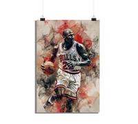 25 Artstreet Poster Michael Jordan - Poster de Chicago Bulls - Poster de basketball - Poster sportif - Poster de légende - Poster emblématique - Parfait à encadrer (60 x 90 cm)