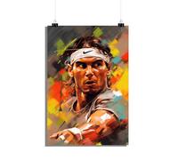 25 Artstreet Poster Rafael Nadal | Art Rafael Nadal | Symbole de sport | Décoration murale de tennis | Champion du Grand Slam | Portrait Nadal | Légende du tennis | Parfait à encadrer (taille 60 x 90)