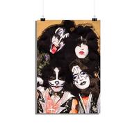 25 Artstreet Poster Rockband Kiss - Poster de Gene Simmons - Affiche du groupe de musique - Article de fan de Kiss - Poster de qualité supérieure - Poster rock - Parfait à encadrer (dimensions : 60 x
