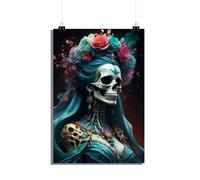 25 Artstreet Poster Santa Muerte - Sanctuaire mystique de tête de mort - Impression de qualité supérieure - Parfait à encadrer (taille 50 x 70)