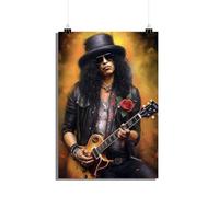 25 Artstreet Poster Slash - Guns and Roses - Poster du rock - Légende du rock en action - Parfait à encadrer (taille 60 x 90)