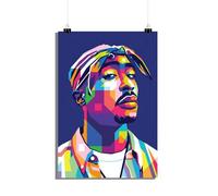 25 Artstreet Tupac Shakur Poster hip-hop légendaire icône rap intemporelle Idéal à encadrer Taille 60 x 90 cm