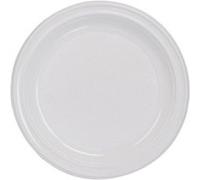 25 assiettes plastique réutilisable 25cm blanc - dart 141188 Blanc G