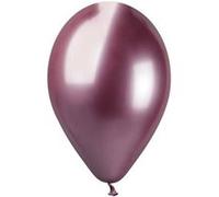 25 ballons latex bio shiny 33cm rose - générique 129151 Rose G