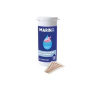 25 bandelettes de test pour analyse eau piscine désinfection au sel - Marina