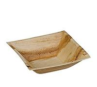 25 Barquettes Carrées Kheops Palmier 16 x 16 cm - 450 Ml
