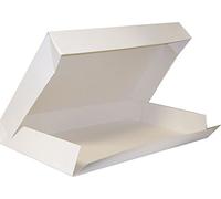 25 boites Blanche Plateau Traiteur 32x42x6 cm