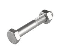 25 boulons hexagonaux en acier zingué brillant BZP Suki M8 x 80mm