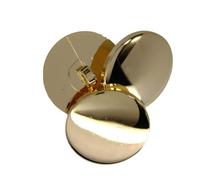 25 boutons dorés et boutons argentés - plats et brillants - 5 tailles - fabriqués et expédiés d'Espagne (Or, 23 mm)