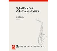 25 caprices et sonate: op. 153. saxophone.