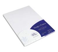 25 cartes A4 vergé 210g - Blanc
