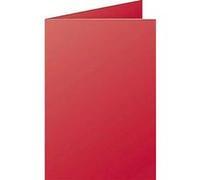 Clairefontaine Cartes doubles 2325C – Paquet de 25, C6 11x15,5cm, 210 g/m², Rouge Groseille