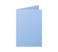 Clairefontaine Cartes doubles 22339C Pollen C6 11x15,5 cm 210 g/m² Bleu lavande Paquet de 25