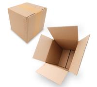 25 cartons pliables 150 x 150 x 150 mm cartons d'expédition en carton ondulé ...