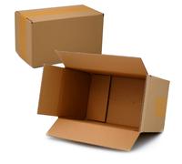 25 cartons pliables 240 x 130 x 130 mm cartons d'expédition en carton ondulé ...