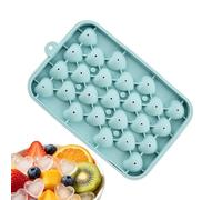 25-Cavity Heart Shape Silicone Molds, Flexible Easy Release Food Grade Stackable Tray With Removable Lid, Reusable For Whiskey Cocktails Coffee Chocolate Candy & Party Use