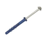 25 chevilles longues universelles avec collerette et vis tête hexagonale Rawlplug FFI 10 x 100mm