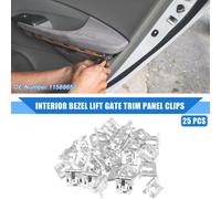 25 Clips De Garniture Intérieure De Panneau De Hayon De Porte Arrière Compatibles Avec pour Buick Cascada 2016-2019 Pour Silverado 1500 1999-2020, En Métal Durable, Argenté