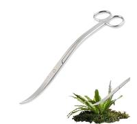 25 Cm Ciseaux à Plantes Pour Aquarium Ciseaux à Pointe Courbe Pour Réservoir d'Aquarium CiseauxD'Aquarium Courbés En Acier Inoxydable Pour Plantes Aquatiques d'Aquarium - Argent