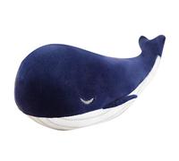 25 cm Mignon Super Doux en Peluche Baleine farcie réaliste Animal en Peluche Requin Bleue Peluche Animal en Peluche Baleine Douce étreignant Oreiller Mignon Baleine en Peluche Poupée(Bleu foncé)