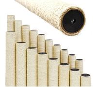 25 cm Poteau de Rechange Arbre à Chat Ø 7,1 cm - M10 Colonne - Grattoir en Sisal - Beige