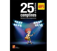 25 comptines à la guitare (Livre grand format avec enregistrements audios à télécharger)