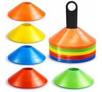 25 cônes de Slalom - Cônes de marquage pour Le Football - Accessoires de Football - Cônes pour l'entraînement et Accessoires d'entraînement