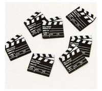 25 confettis clap de fin en bois - hobi dec471 Noir G