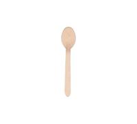 25 cuillères bois biodégradable 15.7cm naturel - 81191