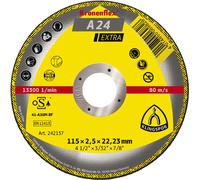 25 Disques à tronçonner KT EXTRA A24EX S GER 115X2,5X22,23 KLINGSPOR - 242137