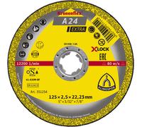 25 Disques à tronçonner KT EXTRA A24EX S GER 125X2,5X22,23 X-LOC KLINGSPOR - 351254